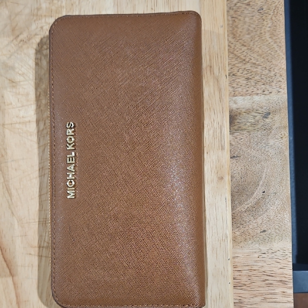 Michael Kors Tan Leather Card Holder